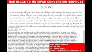 image to notepad conversion