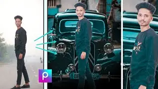 PicsArt Black Car Background Editing Tutorial | picsArt photo Editing Background Change | Black Car