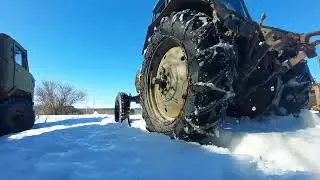 Первый в году запуск трактора МТЗ-80, перегон в другое место!