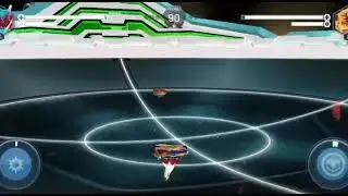 Чо-зет Ахиллес против Чо-зет Спрайзена. Битва в игре Beyblade birst