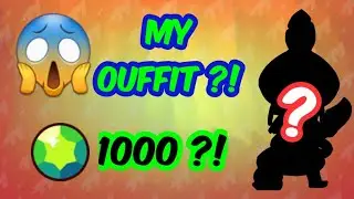 My ouffit worth is 1000 GEMS ?! (Brawl stars)