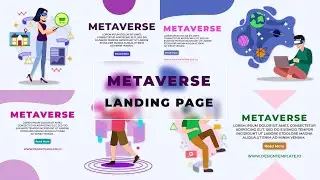 Download Metaverse Landing Page After Effects Templates | Illustration Character Animation Set