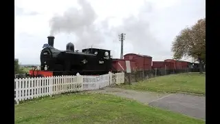 Steam Freight train at Bo'ness 2024. 4K