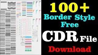 Border Design In Coreldraw x7 || 100+ Border CDR Free Download || Future Academy