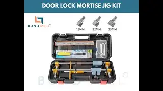 BONDWELL Door Lock Hole Jig / Door Lock Mortise Jig Kit (Woodworking & Modular Furniture)