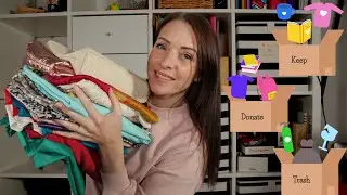 ASMR - KonMari Method Decluttering my entire house - EP 1