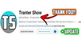 Thank You For My 1k Subs + Channel Update