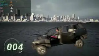The helicopter car in The Matrix Awakens Unreal Engine 5