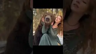 Девушка и медведь #юмор #рек