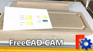Making MDF furniture faux moldings || FreeCAD CAD & CAM (CAM Workbench)
