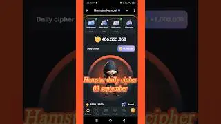 Hamster Kombat Daily Cipher 03 september cifra diaria hamster kombathamster 3 combo card today
