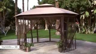 Belham Living Octagon 10' x 12' Gazebo Canopy with Curtains - Product Review Video