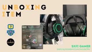 SXFI GAMER / GAMING HEADSET + COMMANDERMIC | BRIGHTLIGHTS UNBOXING