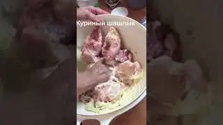 Куриный шашлык. Шашлык с бедрышек