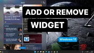 How to add or remove News And weather widget from taskbar in Windows 11