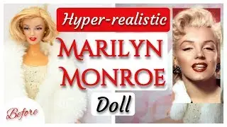 REPAINTING OLD MARILYN MONROE BARBIE DOLL / SUPER REALISTIC / Custom Dolls by Poppen Atelier