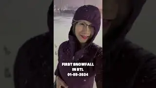 First Snowfall in STL MO