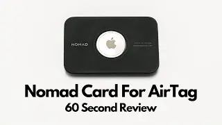 Nomad Card For AirTag - 60 Second Review #shorts #nomad #airtag