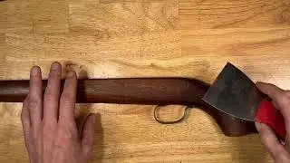 Stripping a Rifle Stock with a Putty Knife:  Remington 341 Sportmaster Stock Refinish (Part 1)