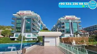 SPACIOUS 1+1 APARTMENT WITH SEA VIEW IN ALANYA, TURNKEY PROPERTY IN TURKEY