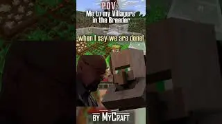 Villager POV when popping babys #minecraft #shorts