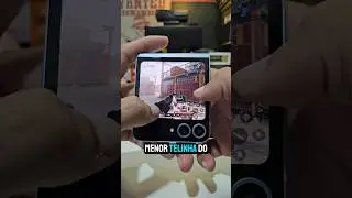 WARZONE MOBILE NA MENOR TELA DO MUNDO! TELA EXTERNA DO Z FLIP! #zflip #zflip6 #galaxyzflip #android