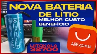 Nova bateria Lítio  LiFePo4 melhor custo benefício Aliexpress