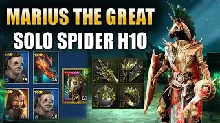Fastest Solo Spider Hard 10 Team! Marius Spider Build + Guide! Champ Farming! Raid Shadow Legends