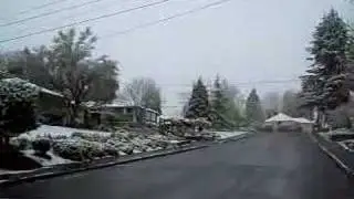 Snow April 20 Salem Oregon