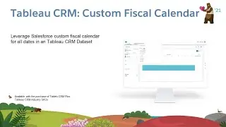 Analytics: Tableau CRM: Custom Fiscal Calendar