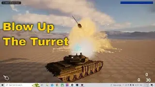 How to make a Tank part 6 (unreal engine 5 Tutorial Tank destruction and Turret blow up)