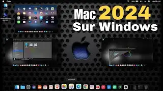Thème Mac sur Windows 11 avec effet de verre transparent