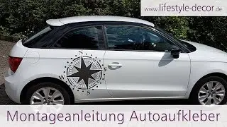 Autoaufkleber richtig ohne Blasen anbringen - Anleitung