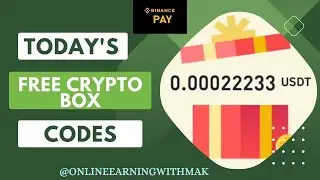 Today's Free Crypto Box Codes| BIG USDT, BTTC Codes |Claim Binance Free Crypto Box Codes NOW#binance