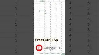 Shortcut Key to Insert Column in Excel - Excel Shortcuts | 
