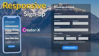 Responsive Signup Form HTML & CSS || Using Only HTML & CSS
