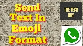 SEND TEXT MESSAGES IN EMOJI FORMAT