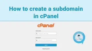 How to create an subdomain in cPanel