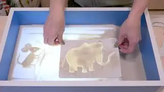 Рисование песком