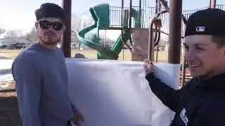 RUNNING THROUGH 100 LAYERS OF PAPER !!