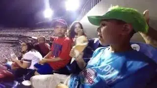 Enzio & friends tailgating at the Phillies vs KC Royals game Gopro