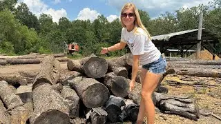 These LOGS were destined to be FIREWOOD!!! (We SAWED them ANYWAY!!!)