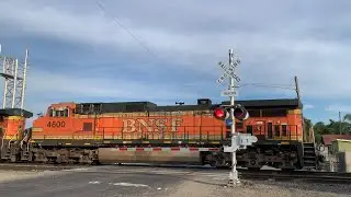 BNSF 6785 Power Move East - S. Stanislaus Street Railroad Crossing, Stockton CA
