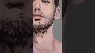 Use a hard brush to paint beard stubble! 
