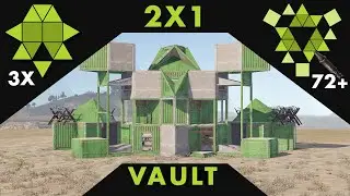 VAULT MINI - 2X1 Bunker Expansion | TC-less Defence Base | PC & Console | SOLO/DUO/TRIO - RUST 2024