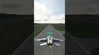 Green dot landing at Oshkosh with an F-18 in Microsoft Flight Simulator!
