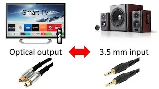 How to connect external speakers to a TV with optical output