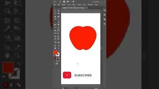 Apple in illustrator #shorts