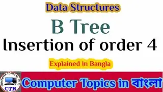 b tree / Insertion of order 4