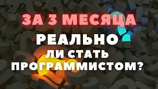 Программистом за 3 месяца?
